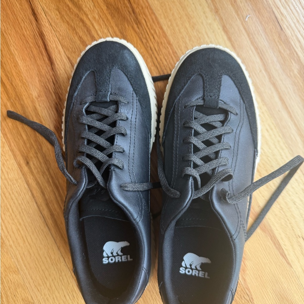 Sorel Ona Ave T‑Toe Women's Sneaker — Black/Cream - Picture 4 of 6
